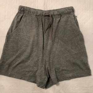 grey loungewear shorts